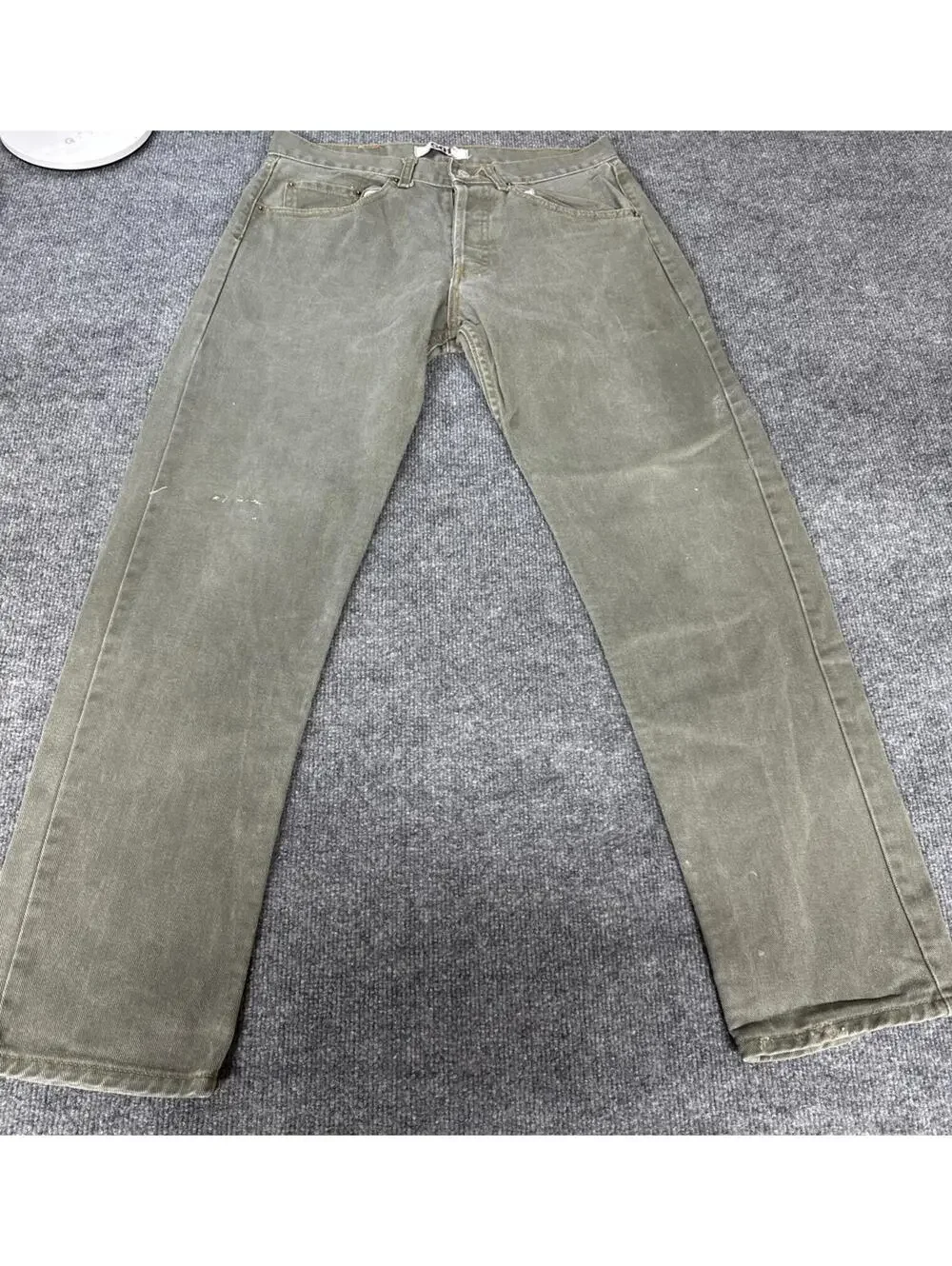 Levis 501 Jeans Mens Straight Leg Classic Fit Button Fly Green (32x30)